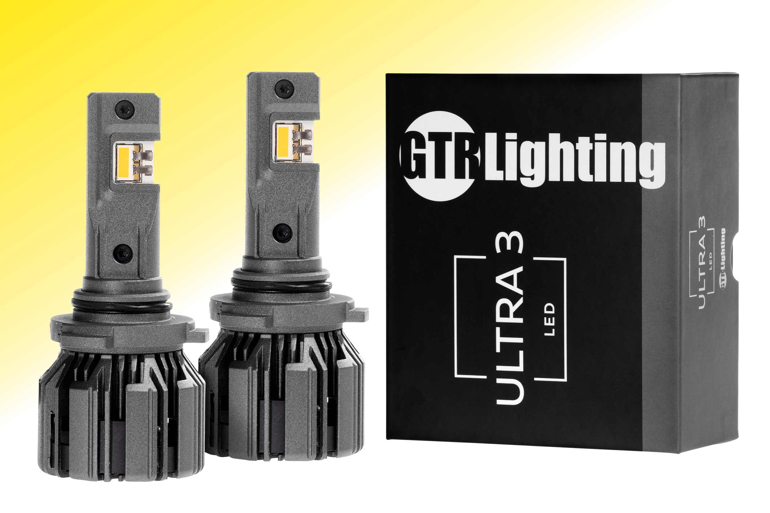 9005/HB3: GTR Ultra 3.0 Yellow LED Bulbs